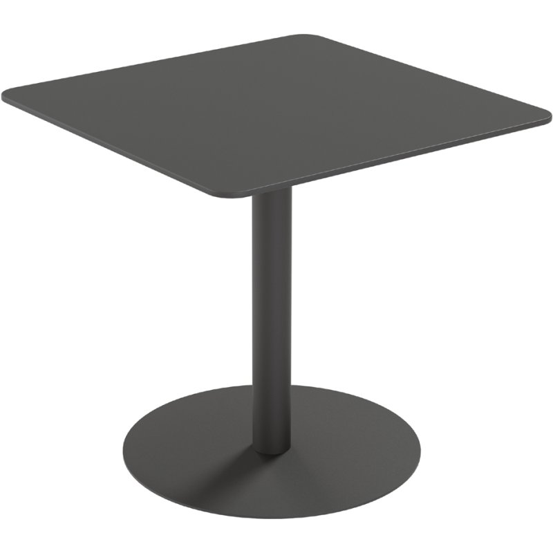 PAPERFLOW table de jardin CROSS, diamètre 800 mm, gris